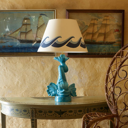 Turquoise Dolphin Table Lamp