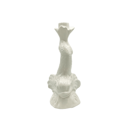 Cream Dolphin Candlestick