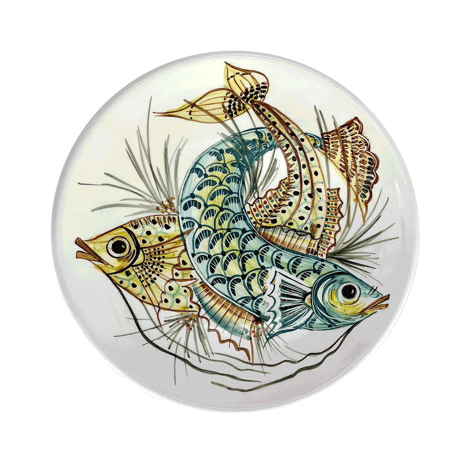Yellow Aldo Fish Dinner Plate (Seconds)