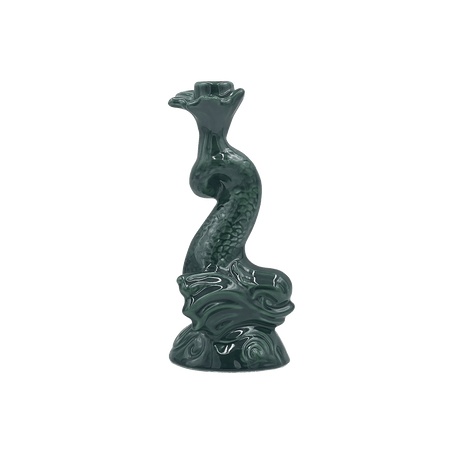 Emerald Green Dolphin Candlestick (Seconds)