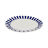 Navy Blue Stripes Dinner Plate (Seconds)