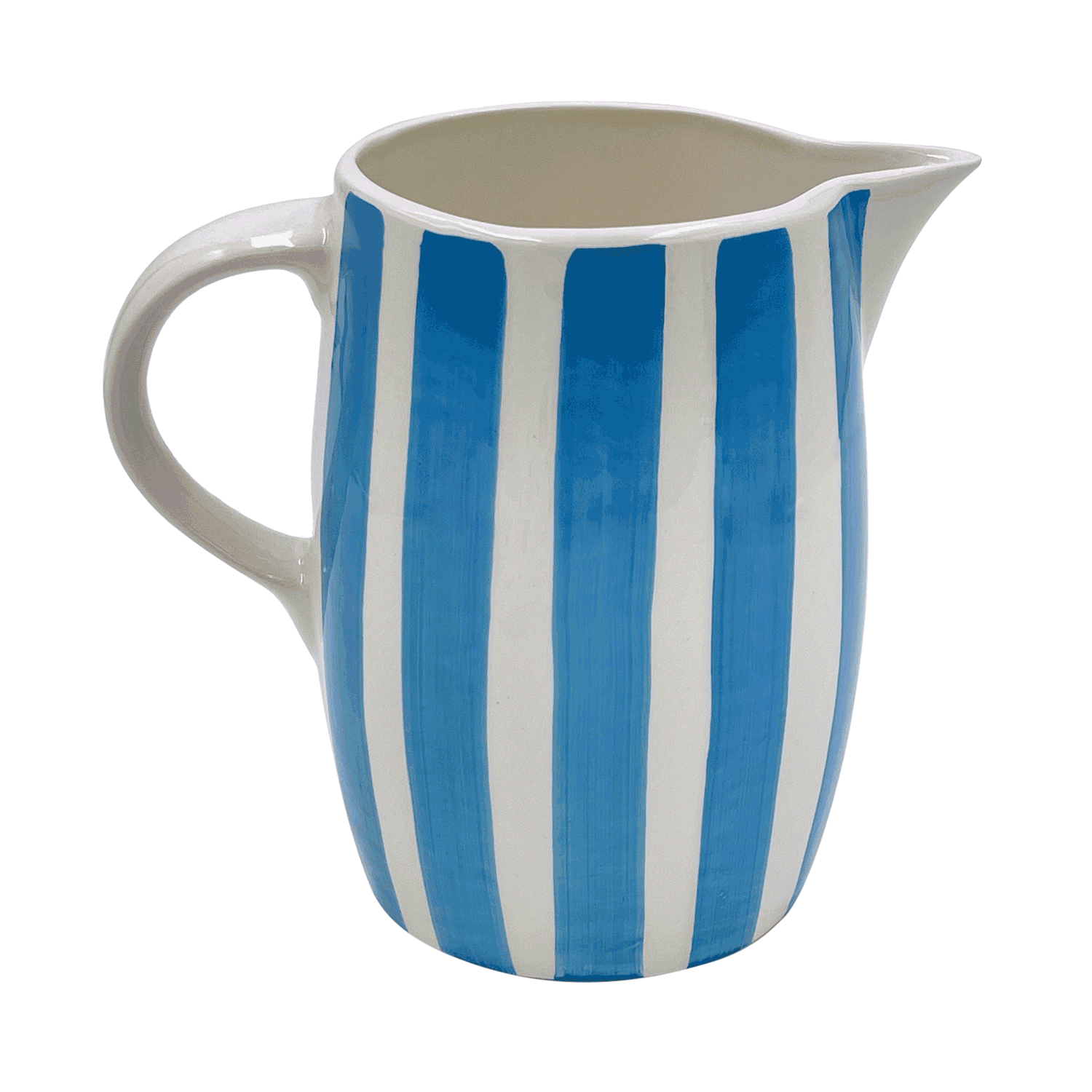 Light Blue Stripes Water Jug (Seconds)