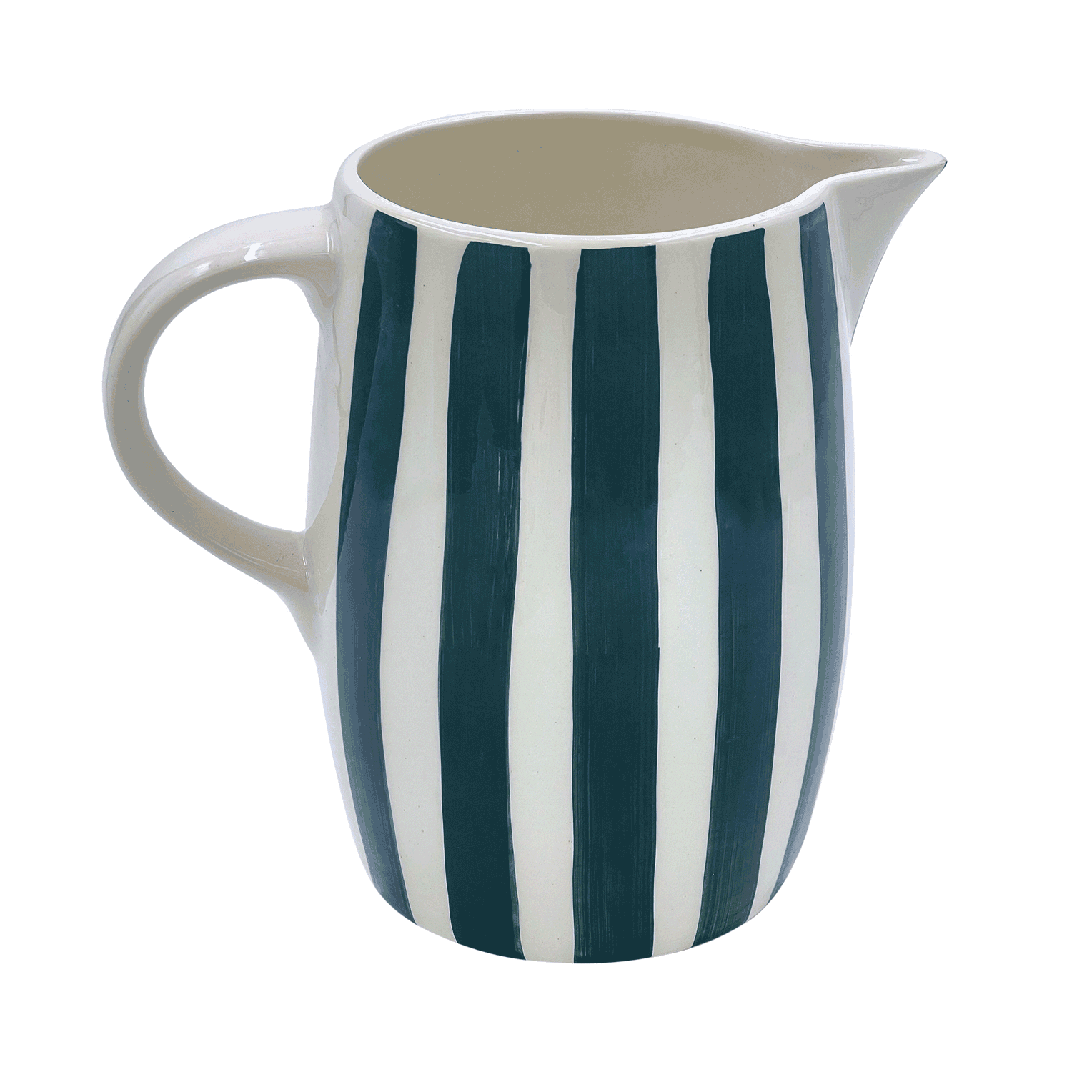Green Stripes Water Jug (Seconds)