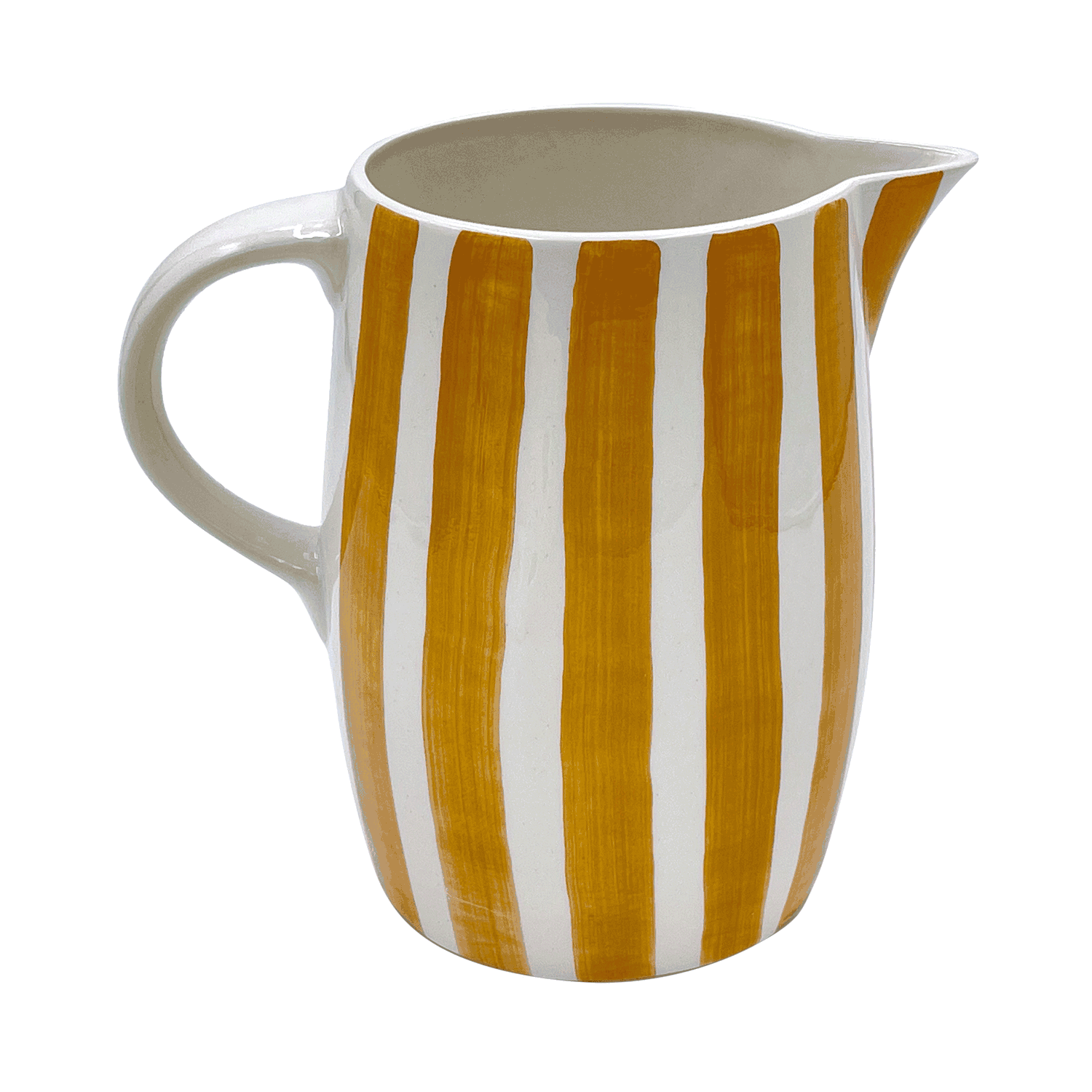 Yellow Stripes Water Jug (Seconds)