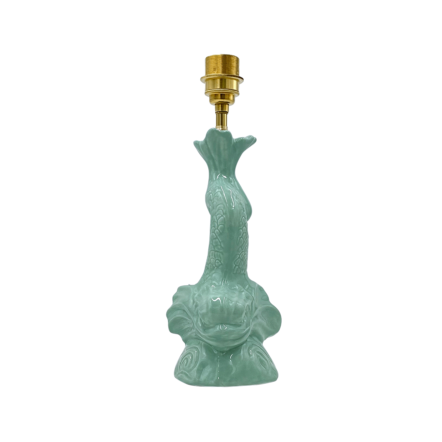 Small Pistachio Dolphin Lamp (Seconds)