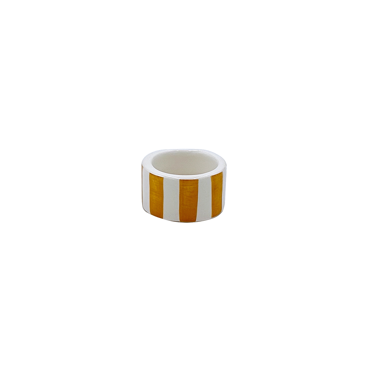 Yellow Stripes Napkin Ring (Seconds)