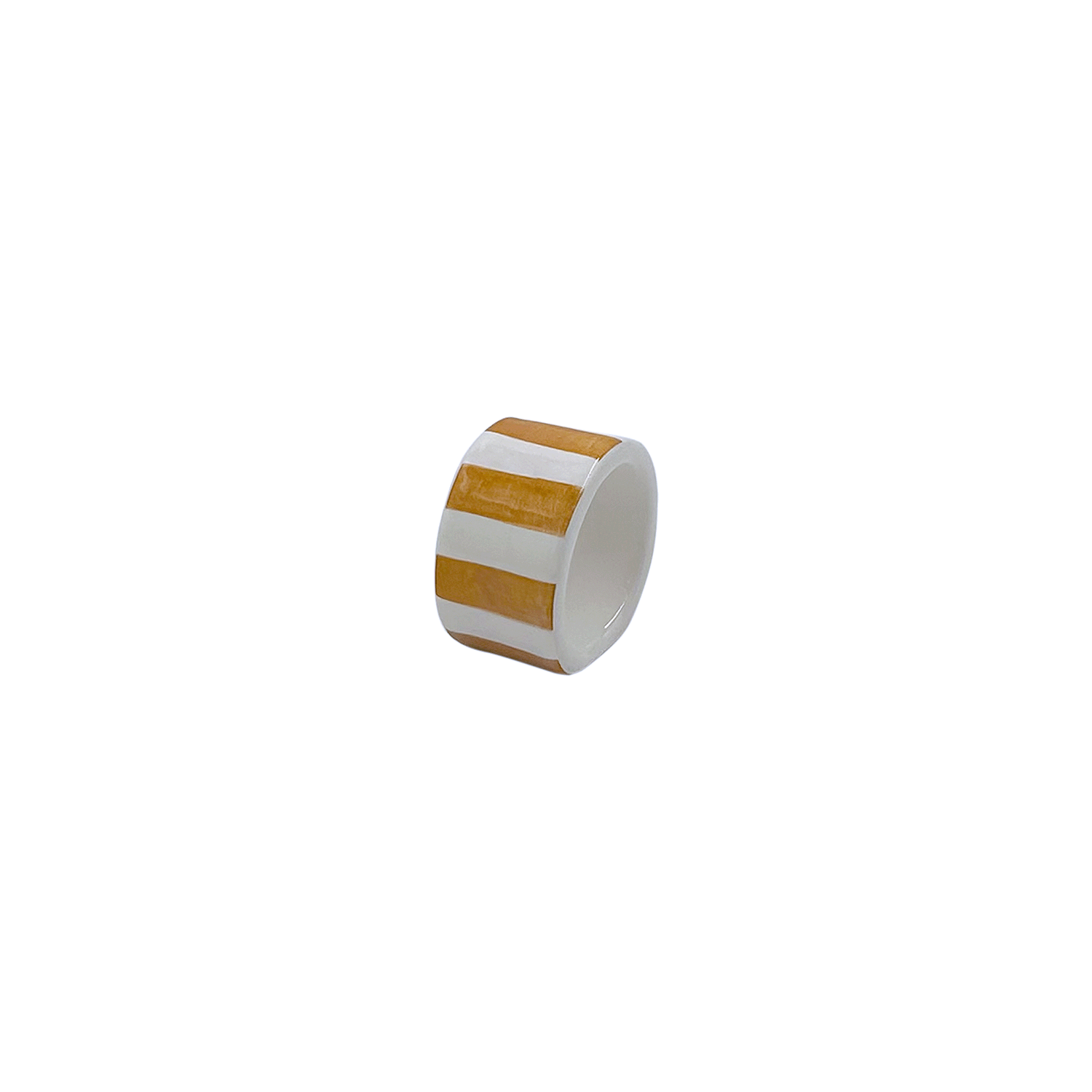 Yellow Stripes Napkin Ring (Seconds)