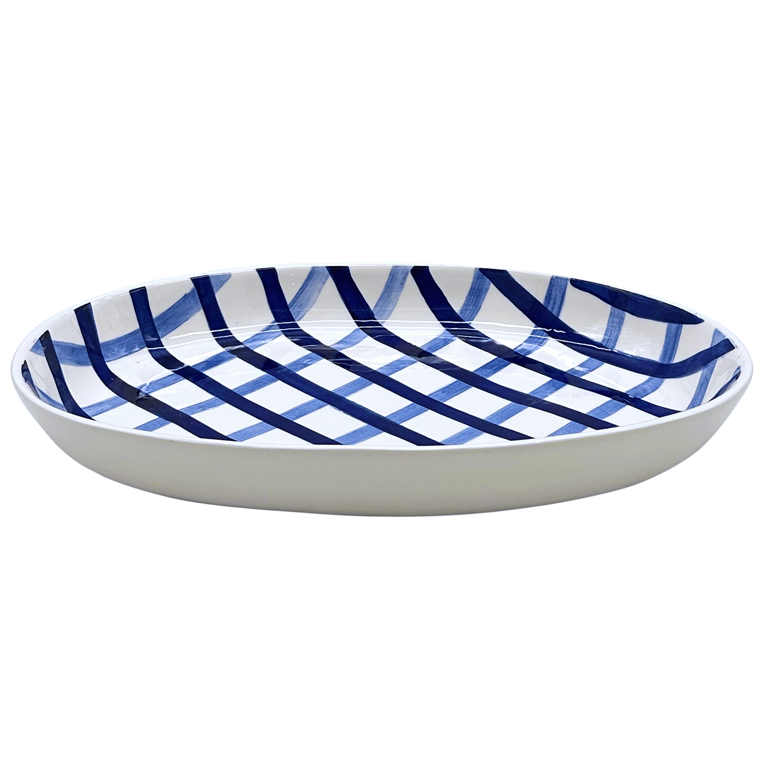 Blue Trellis Platter (Seconds)