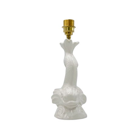Small Cream Dolphin Table Lamp
