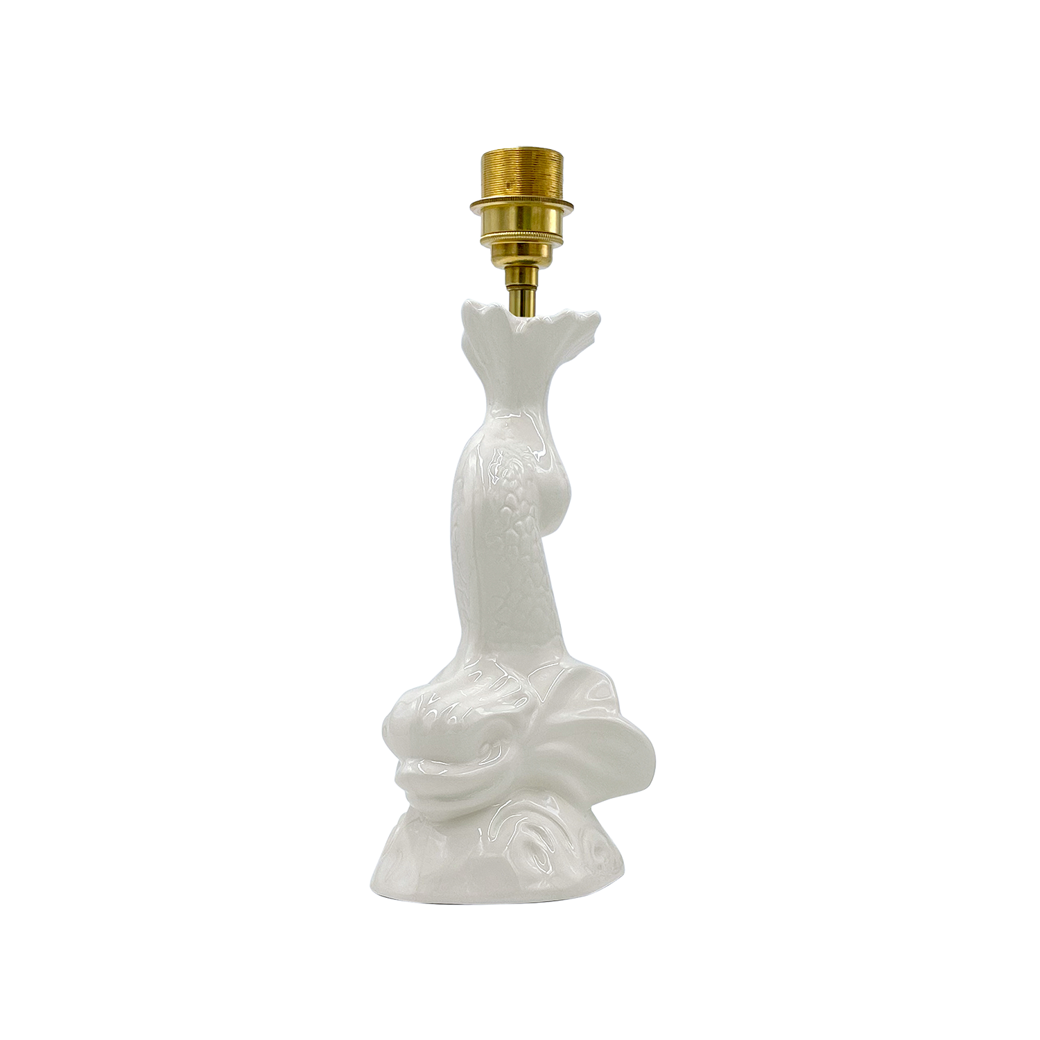 Small Cream Dolphin Lamp (Seconds)