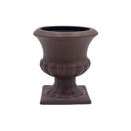 Brown Fluted Vase (Seconds)