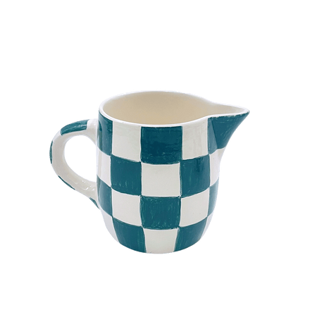 Green Checks Milk Jug (Seconds)