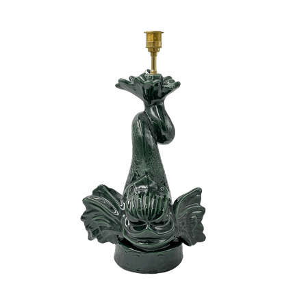 Emerald Green Dolphin Table Lamp
