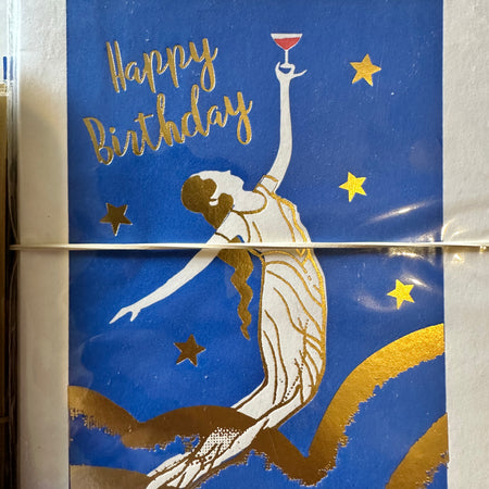 Happy Birthday Mermaid Gold Card