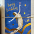 Happy Birthday Mermaid Gold Card