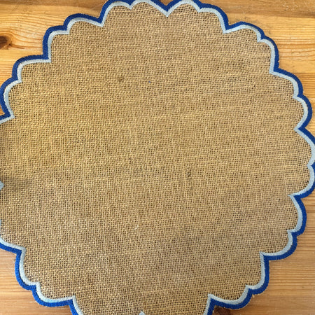 Hessian Placemat Blue