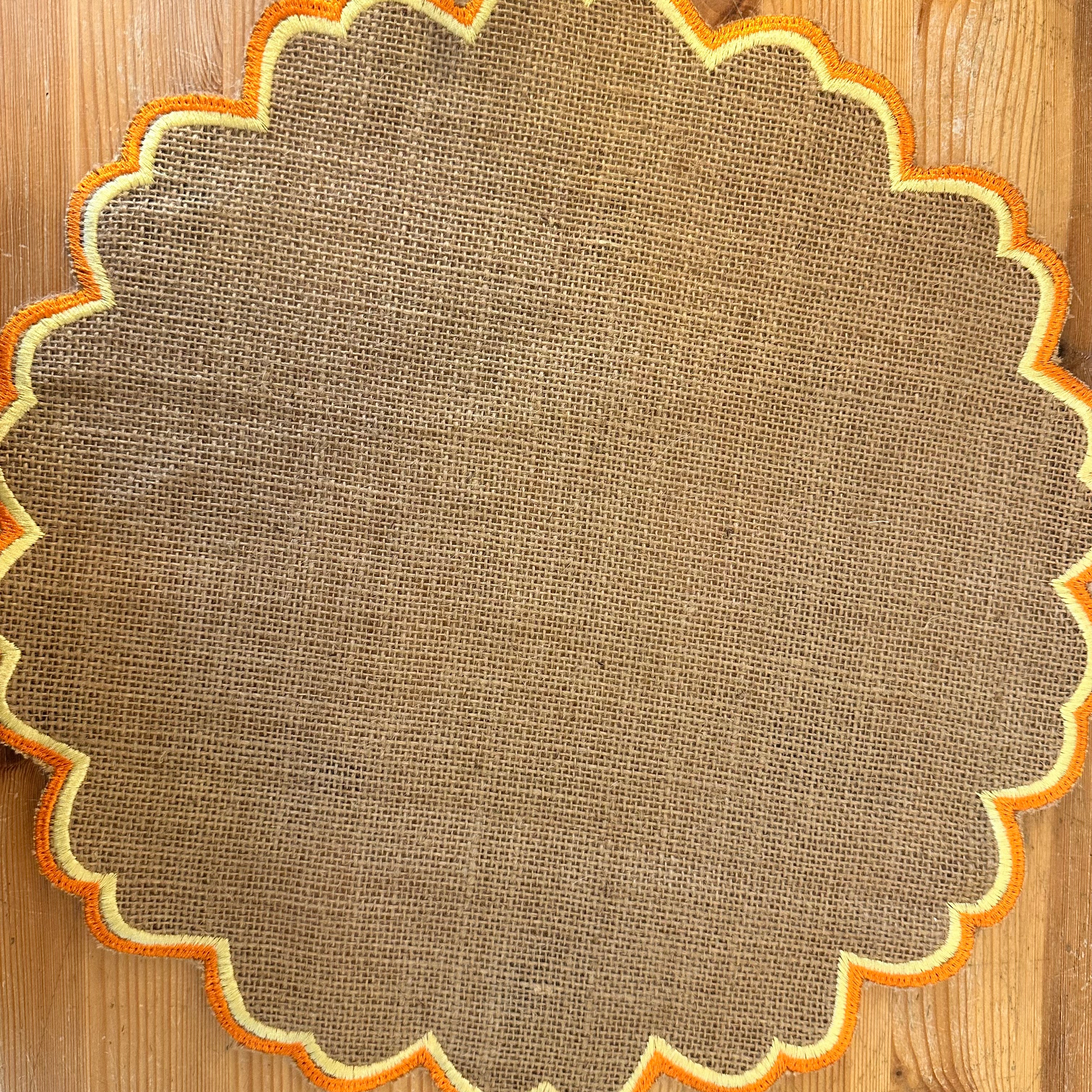 Hessien Placemat Orange