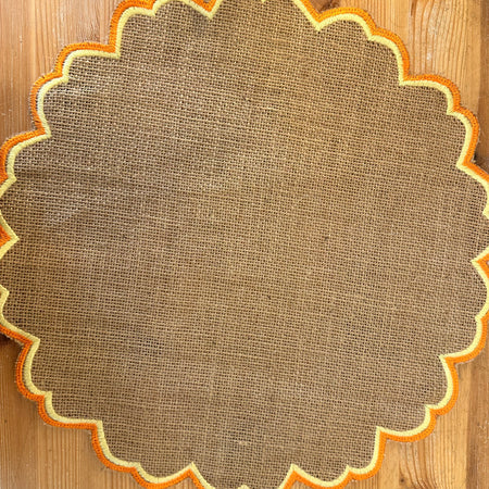 Hessien Placemat Orange