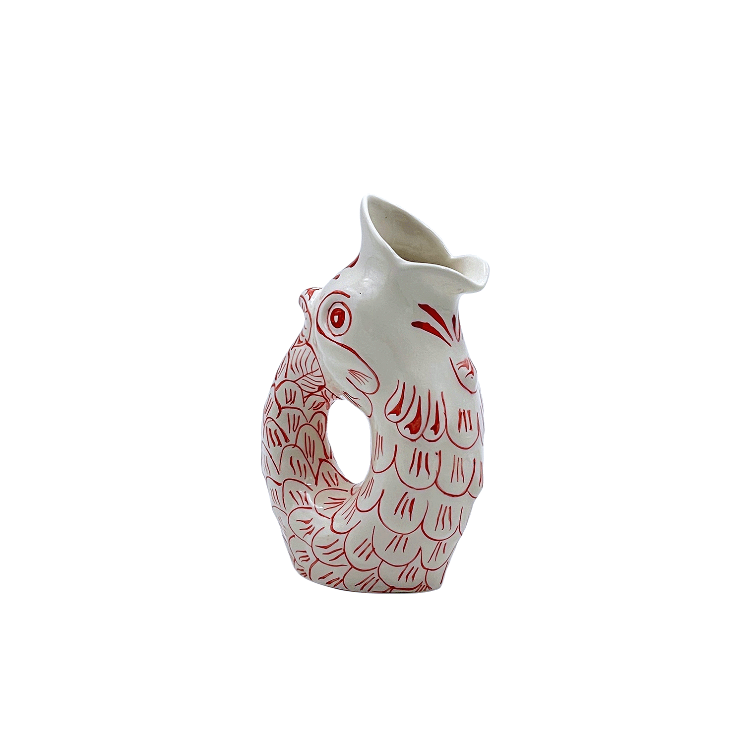 Small Red Glug Glug Jug (Seconds)
