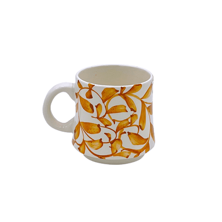 Small Yellow Scroll Mug