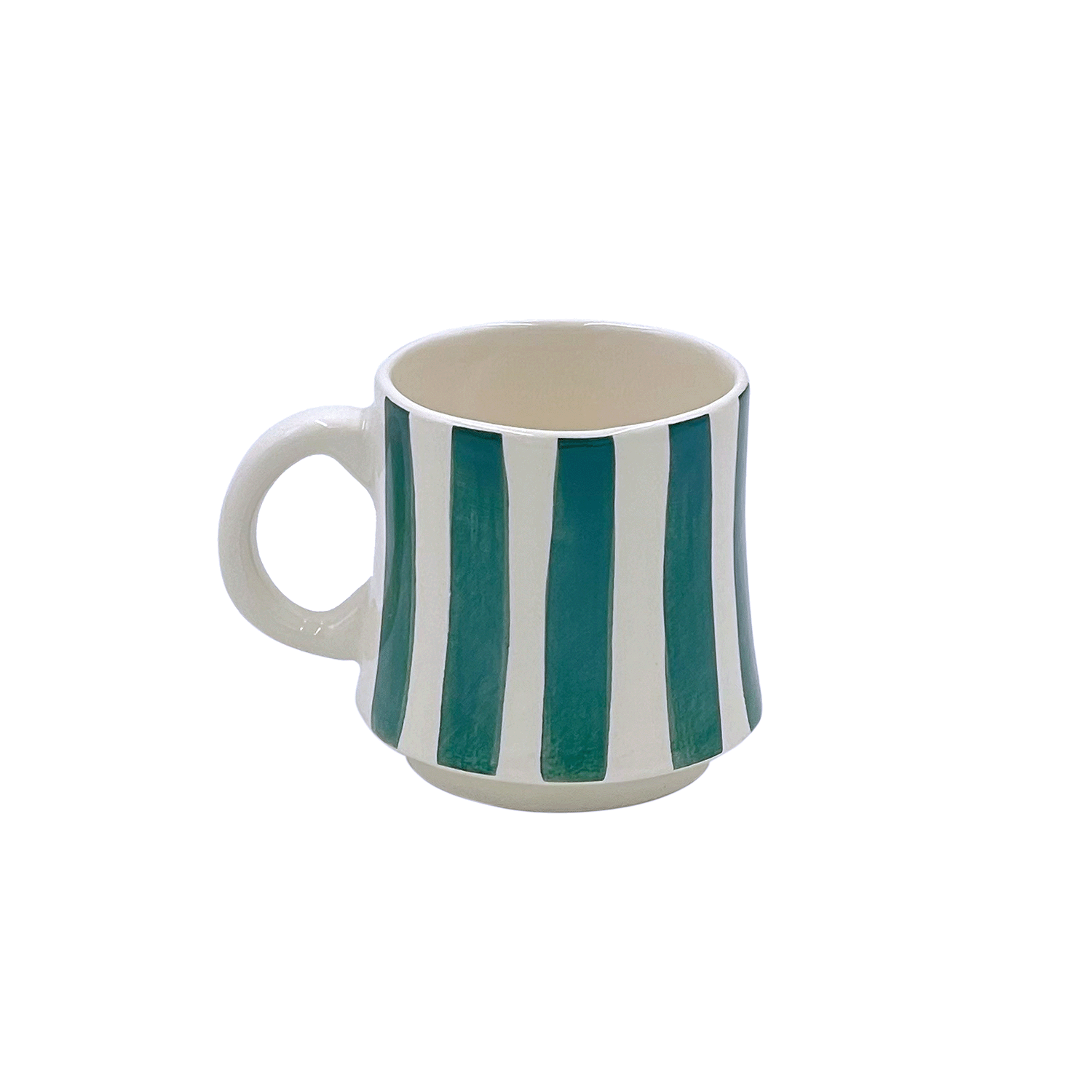 Small Green Stripes Mug (Seconds)