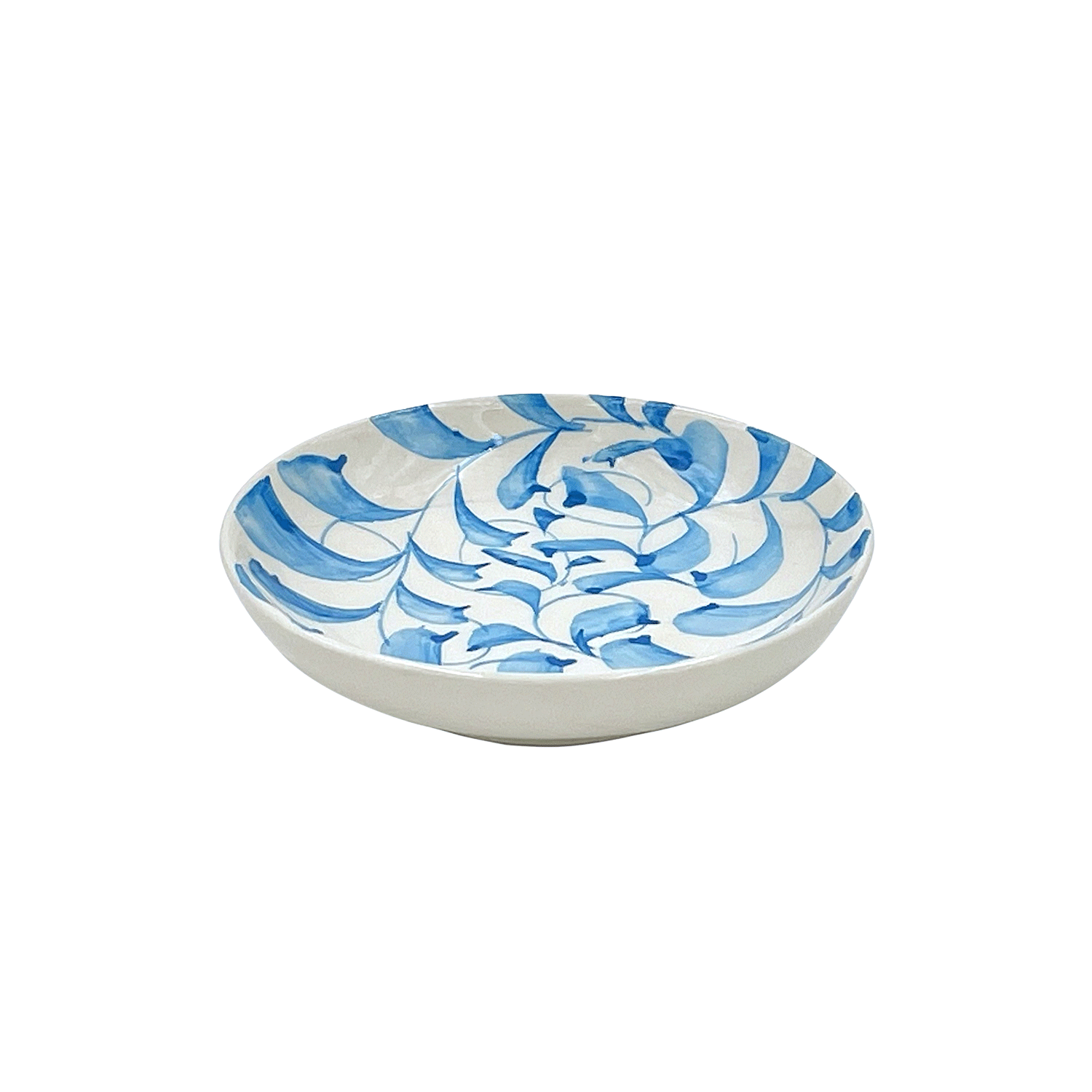Light Blue Scroll Dipping Bowl (Seconds)