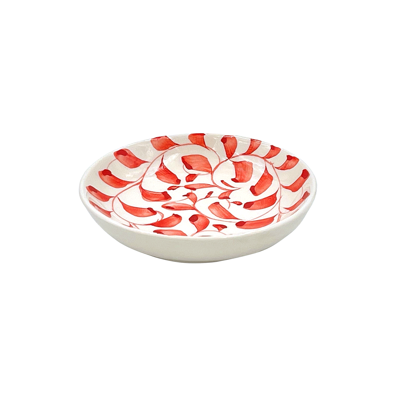 Red Scroll Dipping Bowl (Seconds)
