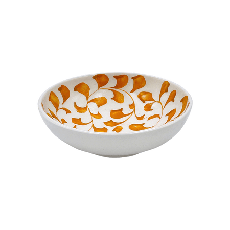 Yellow Scroll Peanut Bowl