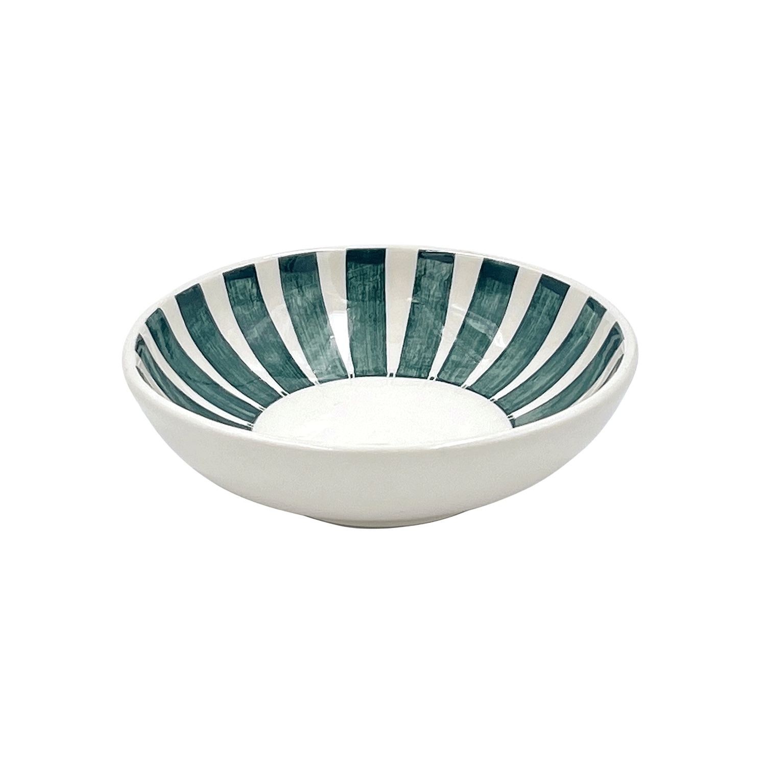 Green Stripes Peanut Bowl (Seconds)