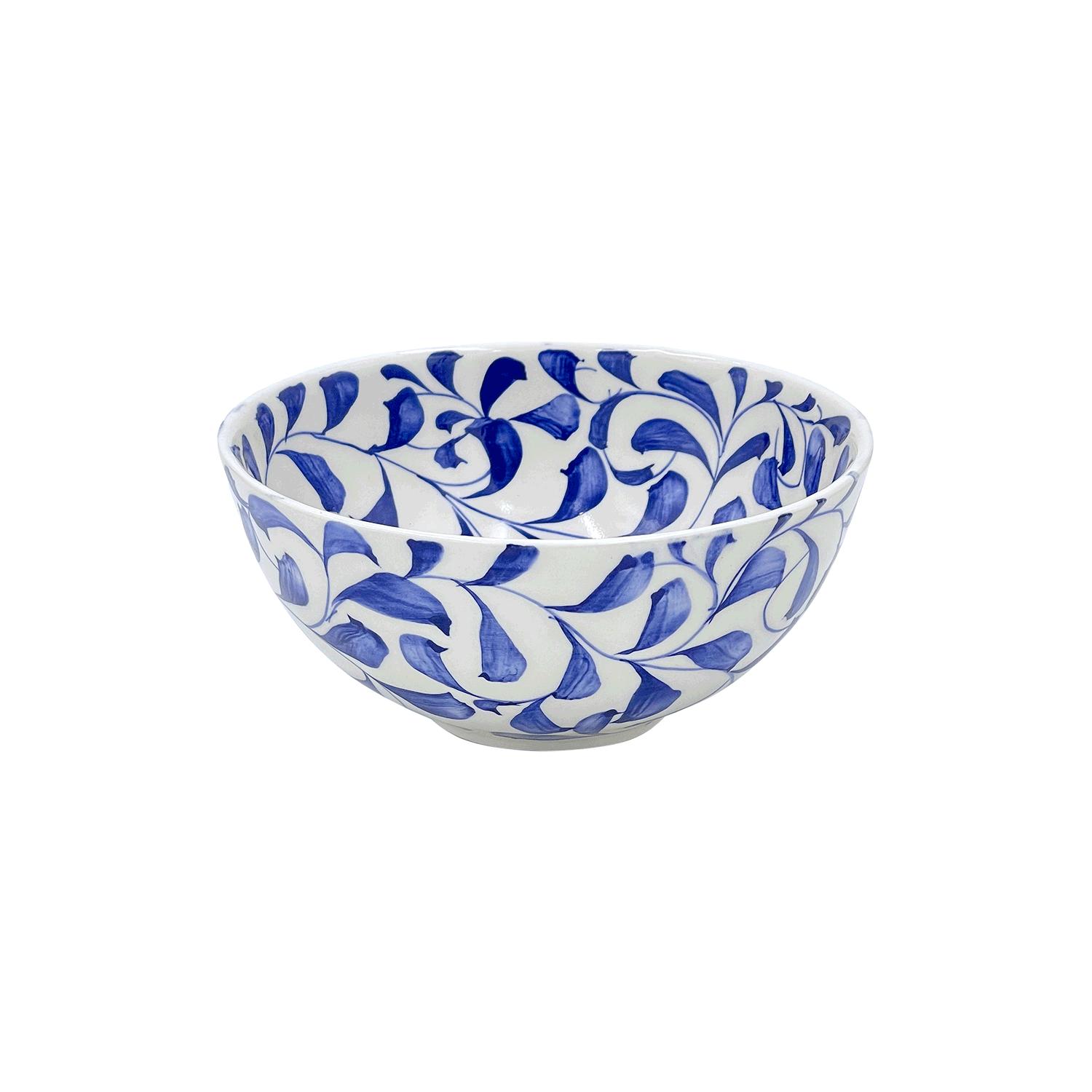 Small Navy Blue Scroll Bowl (Seconds)