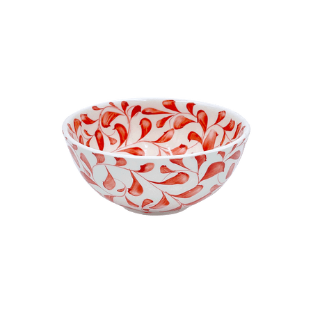 Small Red Scroll Bowl