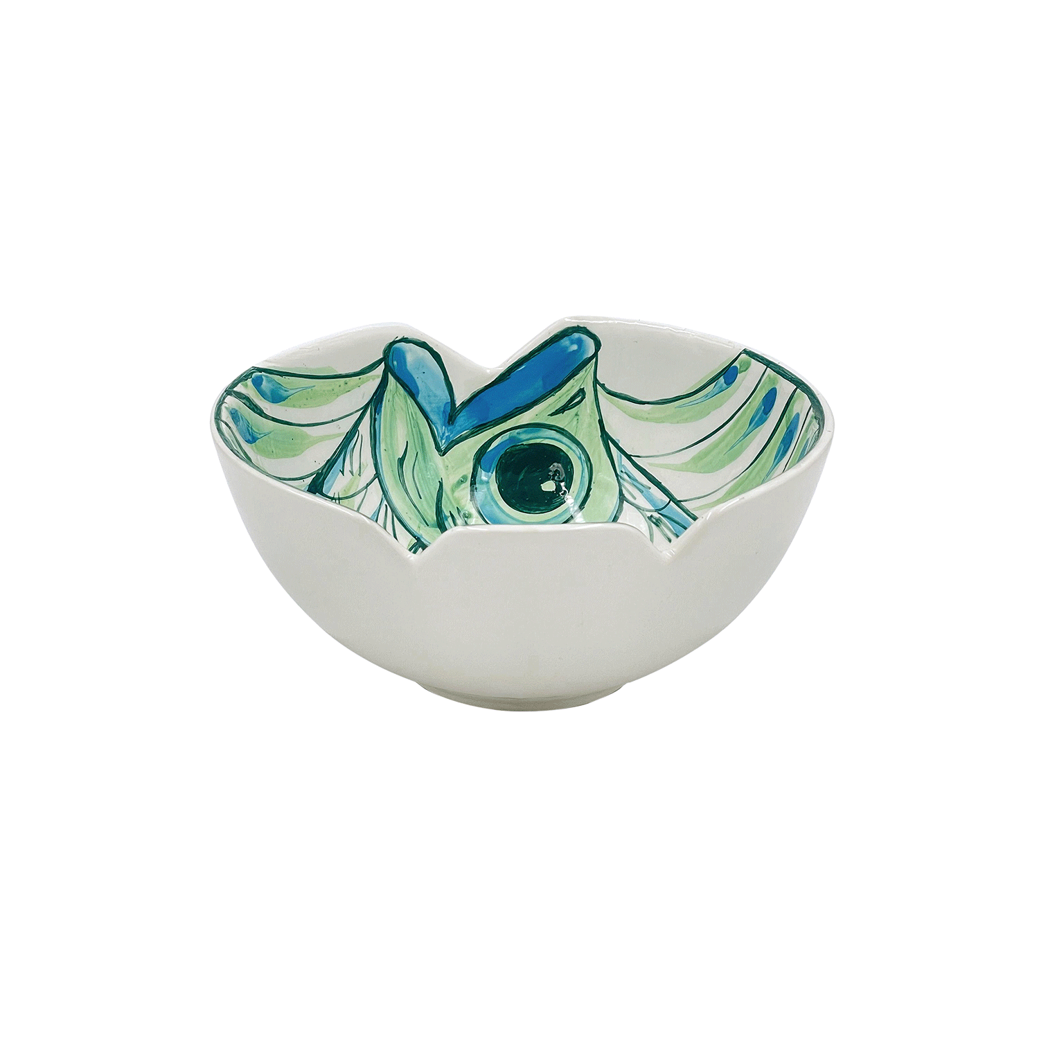 Small Green Romina Fish Bowl (Seconds)