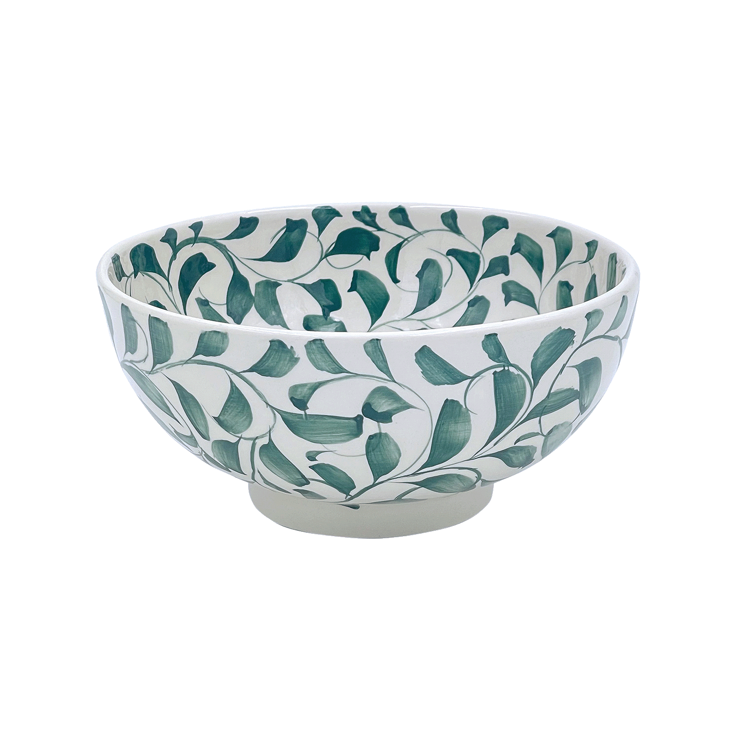 Medium Green Scroll Bowl (Seconds)