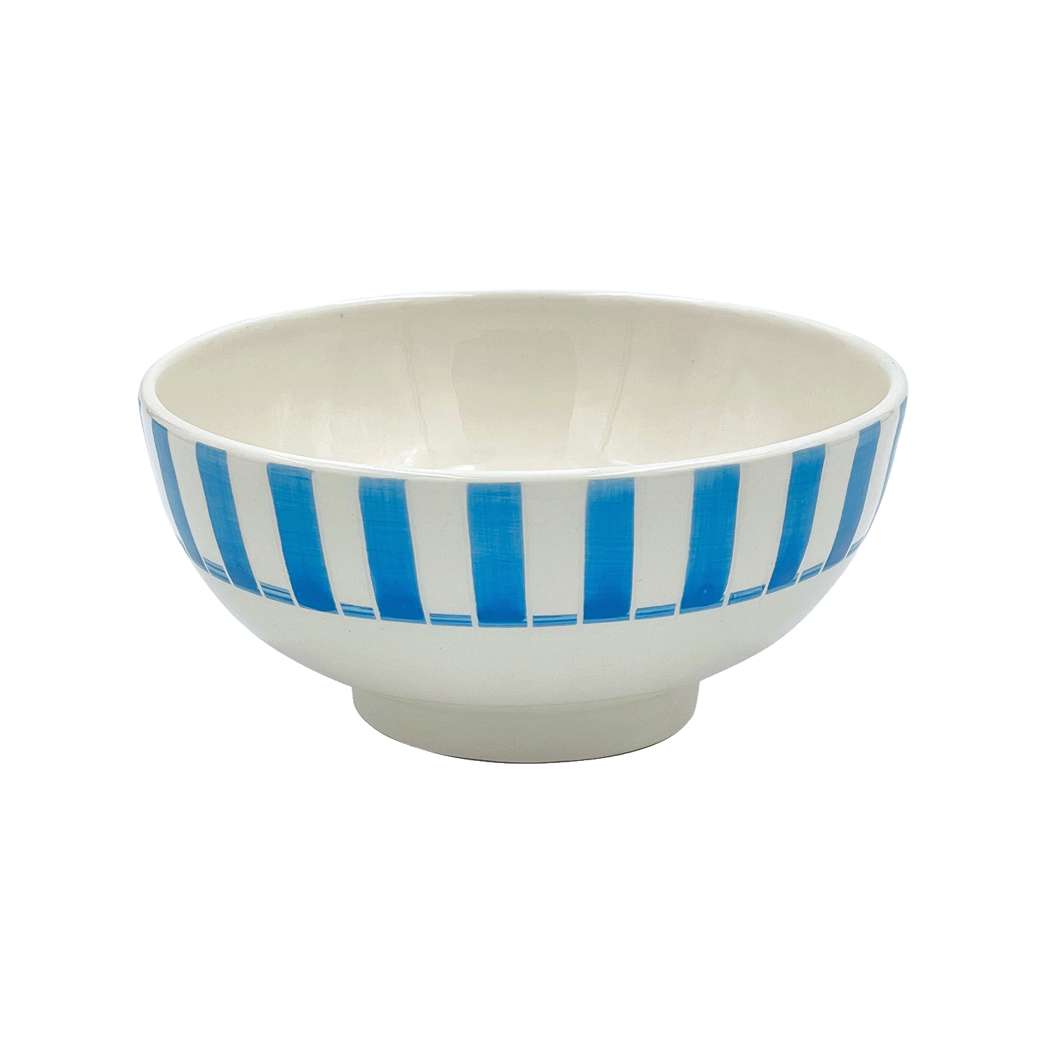 Medium Light Blue Stripes Bowl (Seconds)
