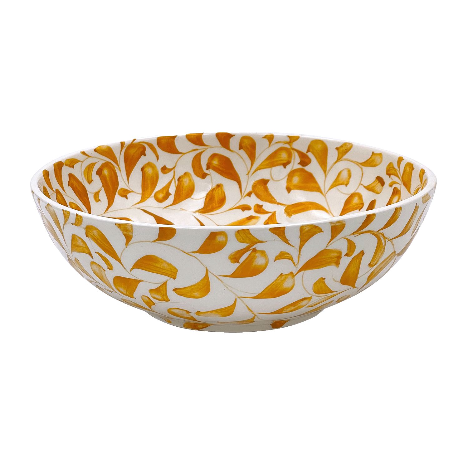 Large Yellow Scroll Bowl (Seconds)