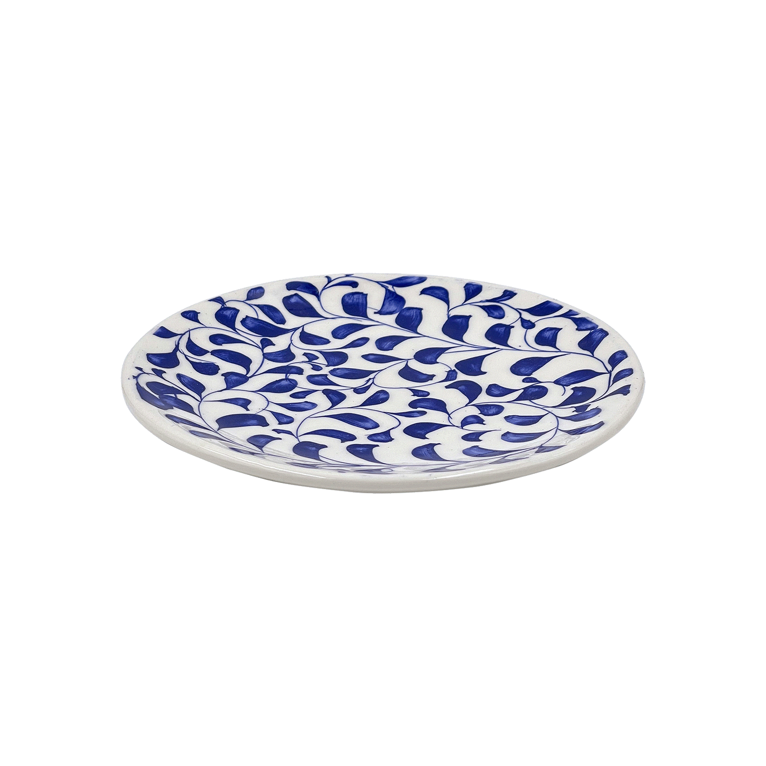 Navy Blue Scroll Side Plate (Seconds)