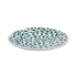 Green Scroll Dinner Plate (Seconds)
