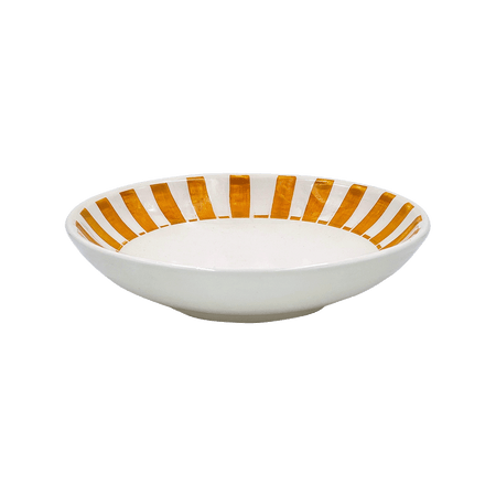 Yellow Stripes Pasta Bowl