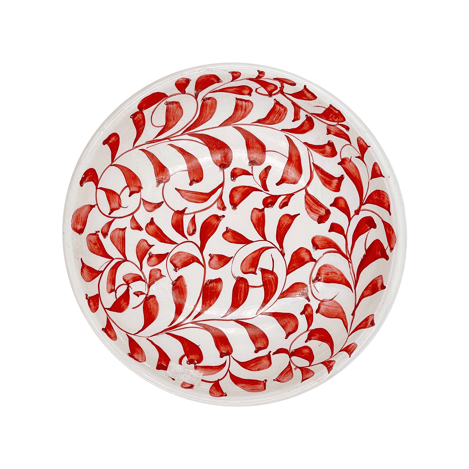 Red Scroll Pasta Bowl (Seconds)