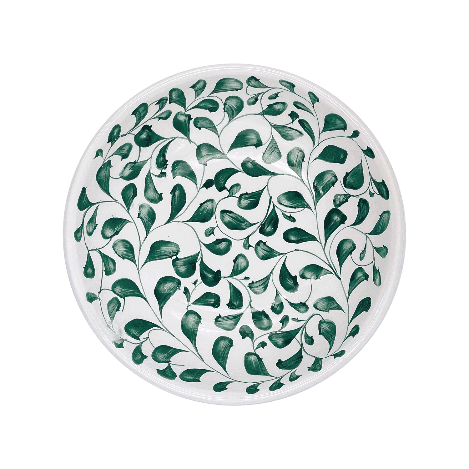 Green Scroll Pasta Bowl (Seconds)