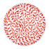 Red Scroll Charger Plate (Seconds)