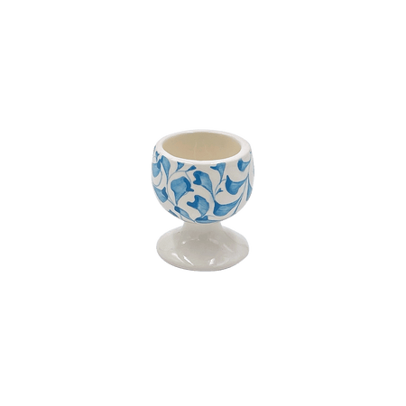 Light Blue Scroll Egg Cup