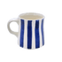 Navy Blue Stripes Mug (Seconds)