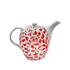 Red Scroll Teapot (Seconds)
