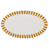 Large Yellow Stripes Oval Platter (Seconds)