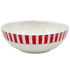 Red Stripes Salad Bowl (Seconds)