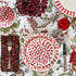 Red Scroll Dinner Plate (Seconds)