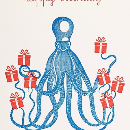 Happy Birthday Octopus Card