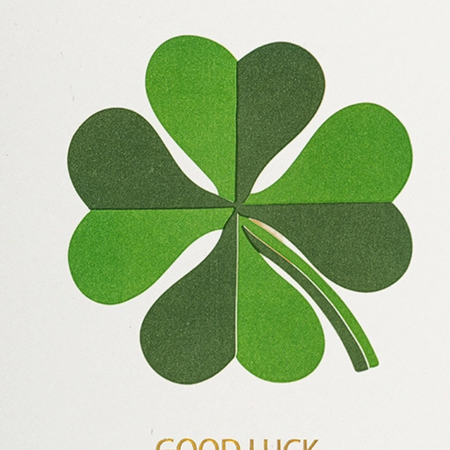 Good Luck Clover Card