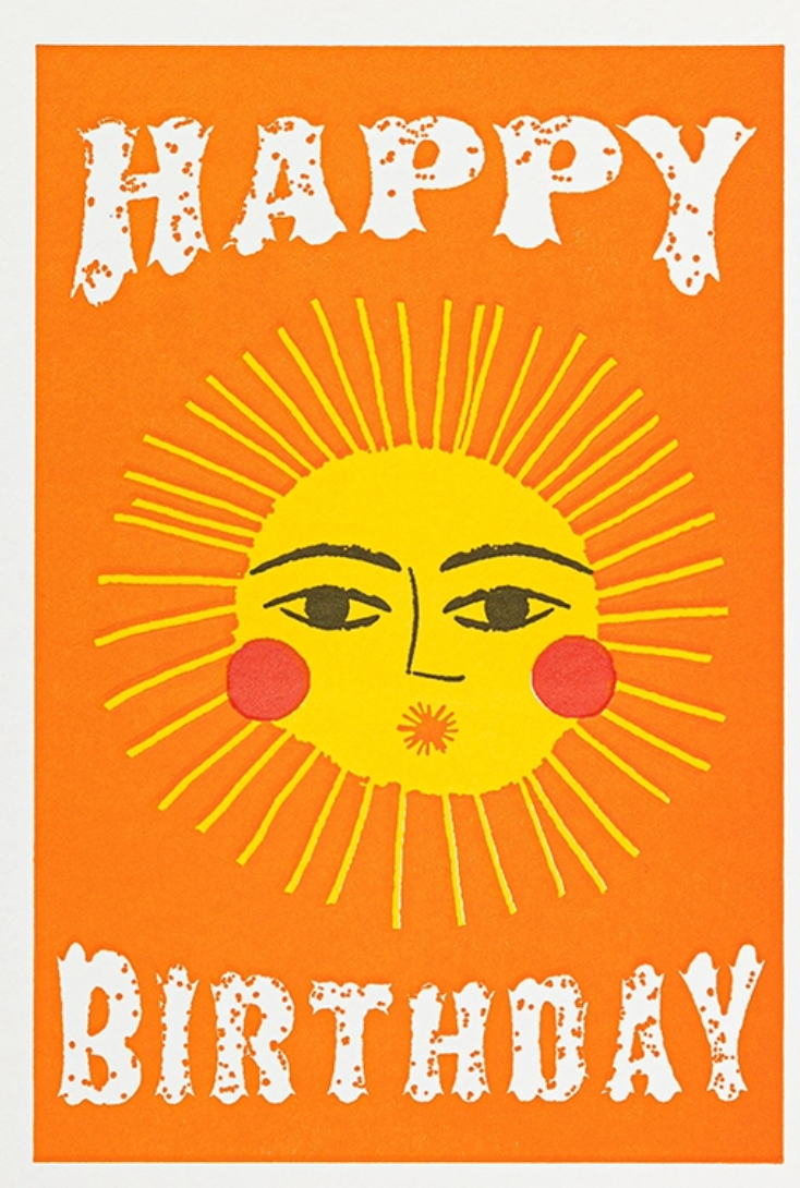 Happy Birthday Sun Card